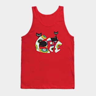 Black Cat Love Tank Top